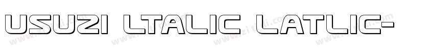 usuzi ltalic latlic字体转换
